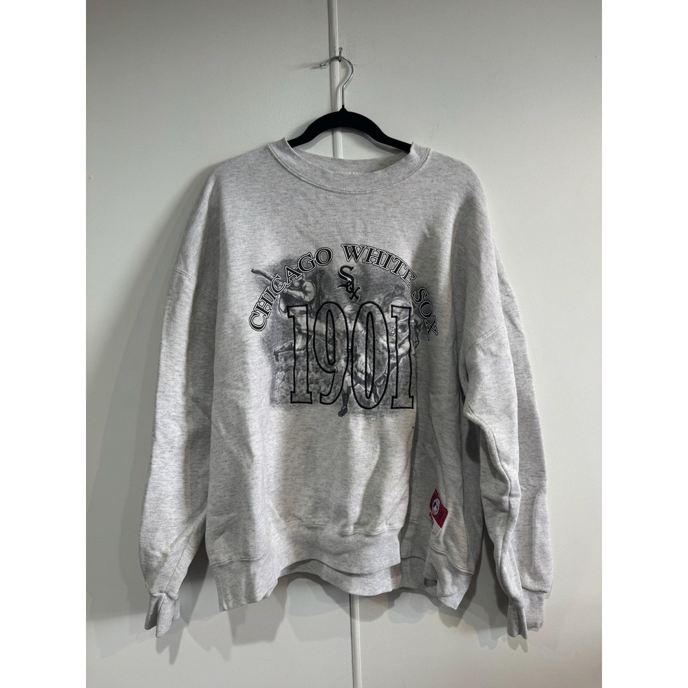 Vintage Chicago White Sox Sweatshirt Mens XL Gray MLB Baseball Nutmeg Mills 90s